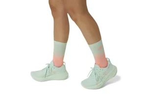 ASICS Kleding | Sokken>PERFORMANCE RUN SOCK CREW Bright Sunstone/Mint Tint
