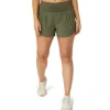 ASICS Kleding | Hardlopen>ROAD 3.5IN SHORT Mantle Green