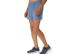ASICS Kleding | Hardlopen>ROAD 2-N-1 5IN SHORT Denim Blue/Denim Blue