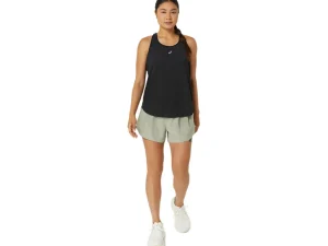 ASICS Kleding | Hardlopen>ROAD 2-N-1 3.5IN SHORT Olive Grey/Olive Grey