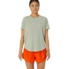 ASICS Kleding | Hardlopen>ROAD SS TOP Olive Grey