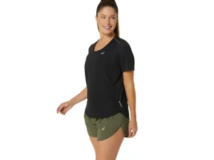 ASICS Kleding | Hardlopen>ROAD V-NECK SS TOP Performance Black