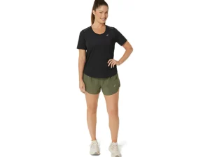 ASICS Kleding | Hardlopen>ROAD V-NECK SS TOP Performance Black