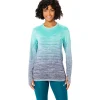 ASICS Kleding | Hardlopen>SEAMLESS LS TOP Aurora Green/Blue Expanse
