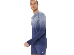 ASICS Kleding | Hardlopen>SEAMLESS LS TOP Thunder Blue/Denim Blue