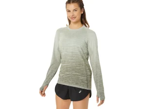 ASICS Kleding | Hardlopen>SEAMLESS LS TOP Mantle Green/Olive Grey