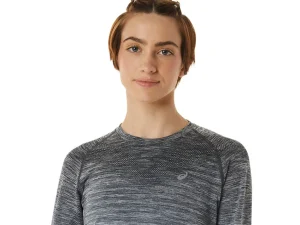ASICS Kleding | Hardlopen>SEAMLESS LS TOP Carrier Grey/Glacier Grey