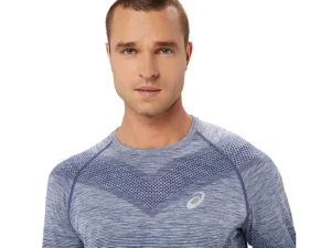 ASICS Kleding | Hardlopen>SEAMLESS LS TOP Thunder Blue/Denim Blue