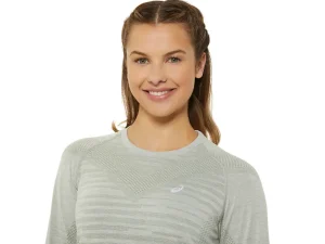ASICS Kleding | Hardlopen>SEAMLESS LS TOP Mantle Green/Olive Grey