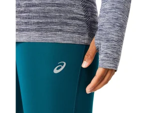 ASICS Kleding | Hardlopen>SEAMLESS LS TOP Aurora Green/Blue Expanse
