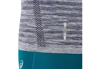 ASICS Kleding | Hardlopen>SEAMLESS LS TOP Aurora Green/Blue Expanse