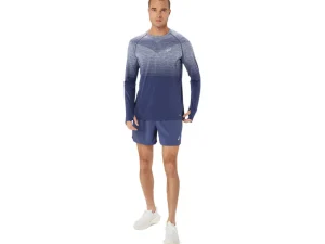 ASICS Kleding | Hardlopen>SEAMLESS LS TOP Thunder Blue/Denim Blue