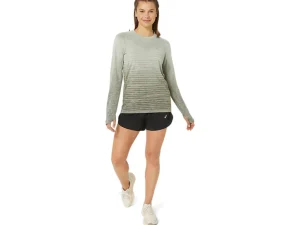 ASICS Kleding | Hardlopen>SEAMLESS LS TOP Mantle Green/Olive Grey