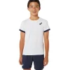 ASICS Kleding | Hardlopen>TENNIS SS TOP Brilliant White/Midnight