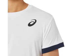 ASICS Kleding | Hardlopen>TENNIS SS TOP Brilliant White/Midnight