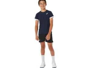 ASICS Kleding | Hardlopen>TENNIS SS TOP Midnight/Brilliant White